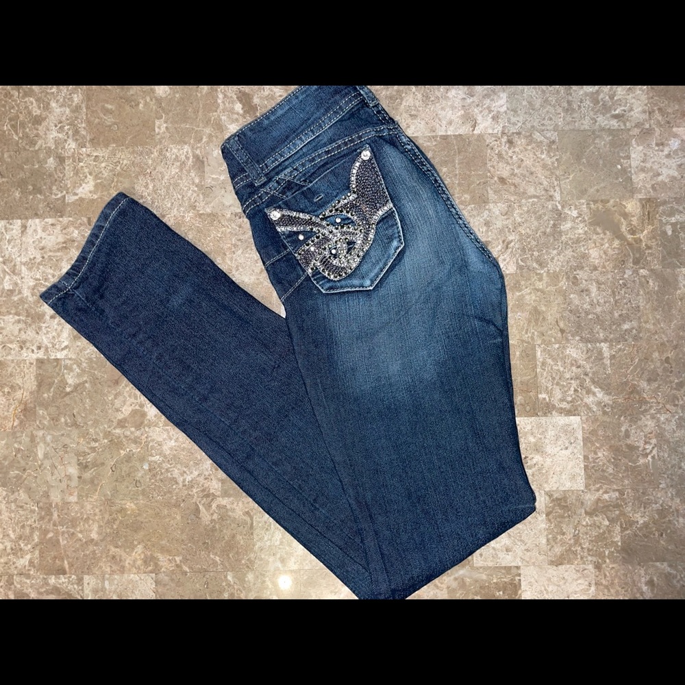 Size 7 jeans with sparkles
